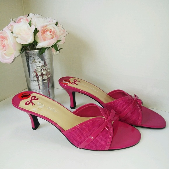 Andrew Geller Shoes - Hot pink sandal, size 10, Andrew Geller